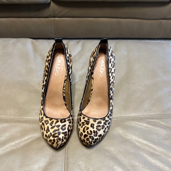 Aldo cheetah print wedges woman’s size 9 - Picture 1 of 5